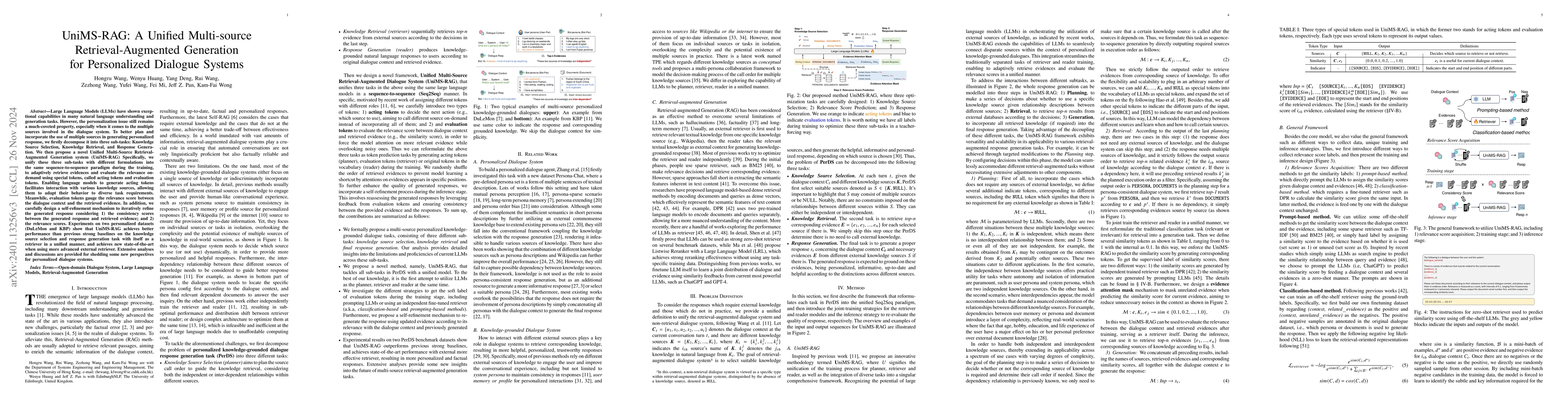 Thumbnail for UniMS-RAG: A Unified Multi-source Retrieval-Augmented Generation for
  Personalized Dialogue Systems