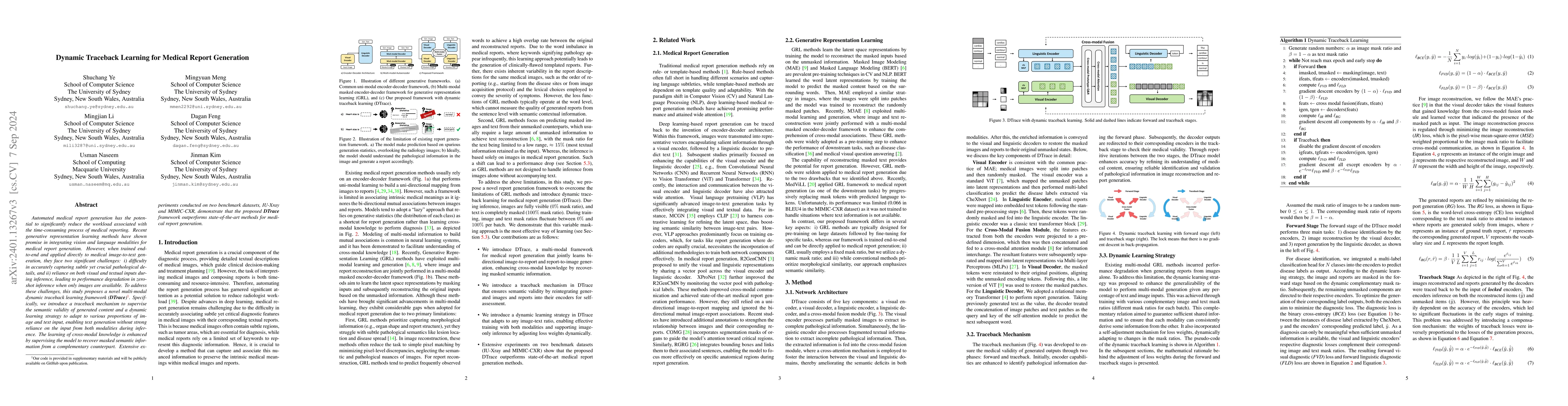 Thumbnail for Dual-modal Dynamic Traceback Learning for Medical Report Generation