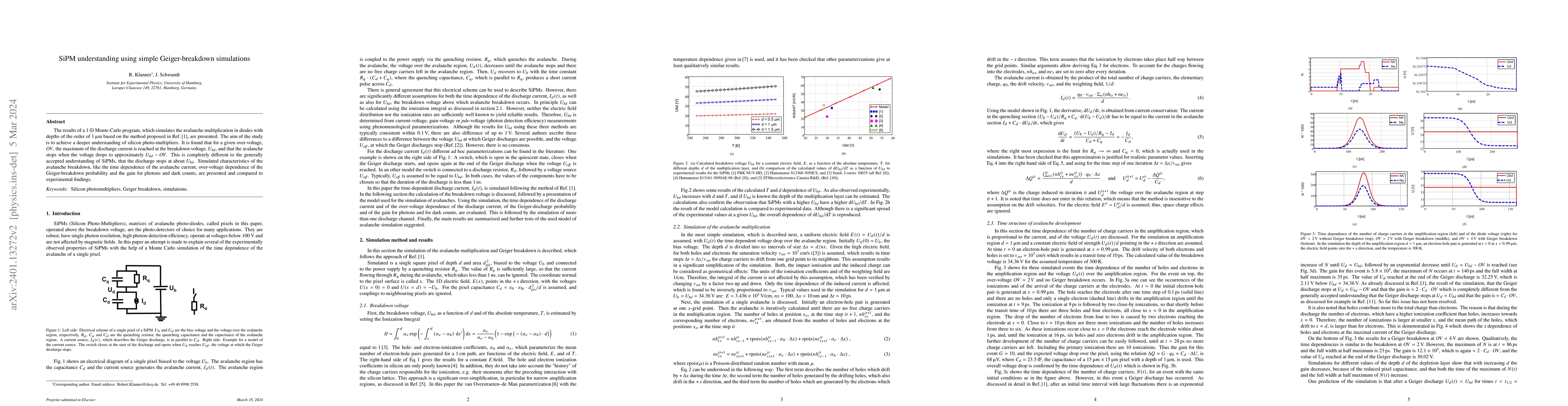 Thumbnail for SiPM understanding using simple Geiger-breakdown simulations