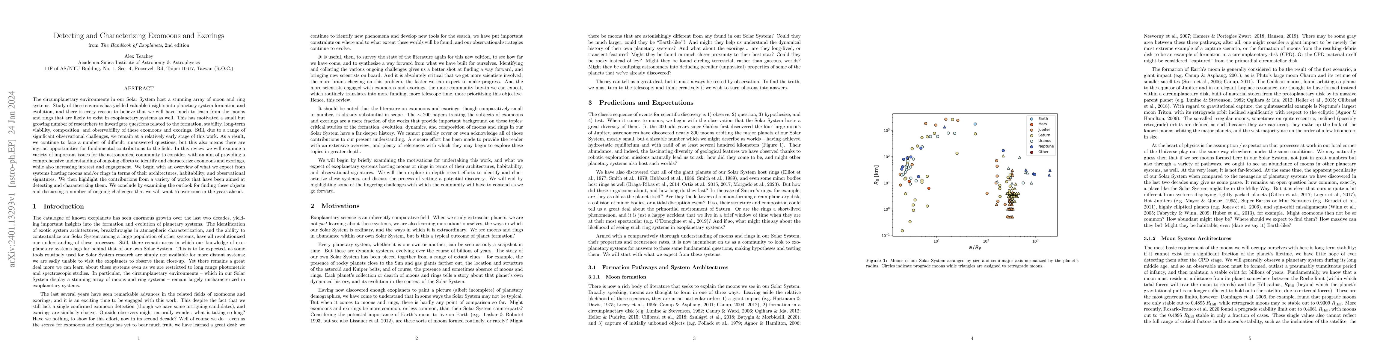 Thumbnail for Detecting and Characterizing Exomoons and Exorings (Handbook of
  Exoplanets, 2nd Edition)