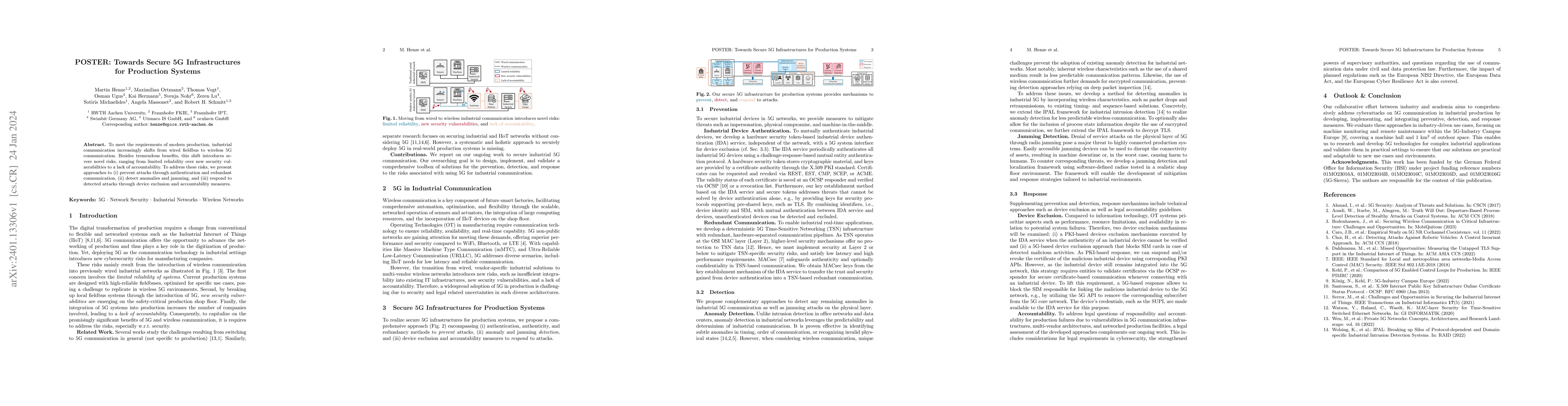 Thumbnail for POSTER: Towards Secure 5G Infrastructures for Production Systems