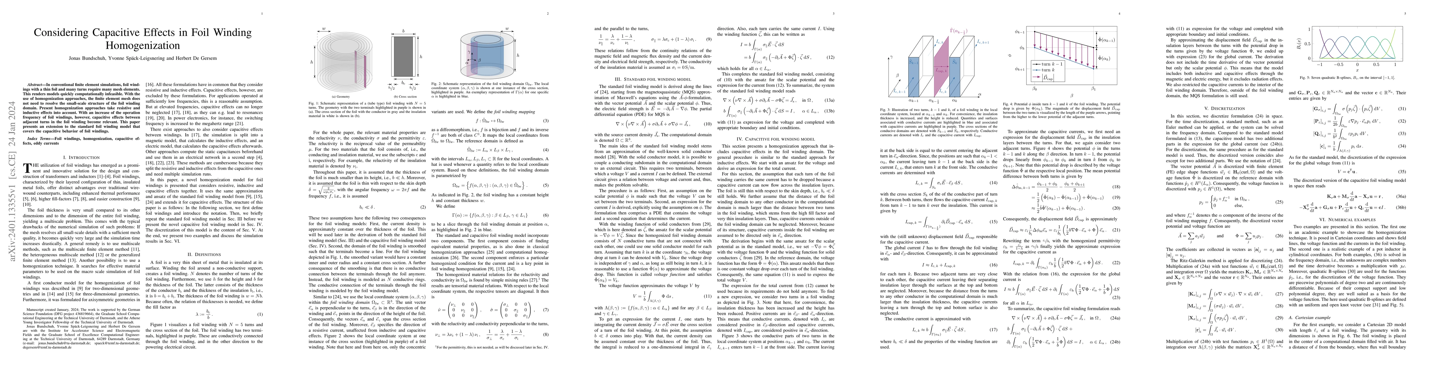 Thumbnail for Considering Capacitive Effects in Foil Winding Homogenization