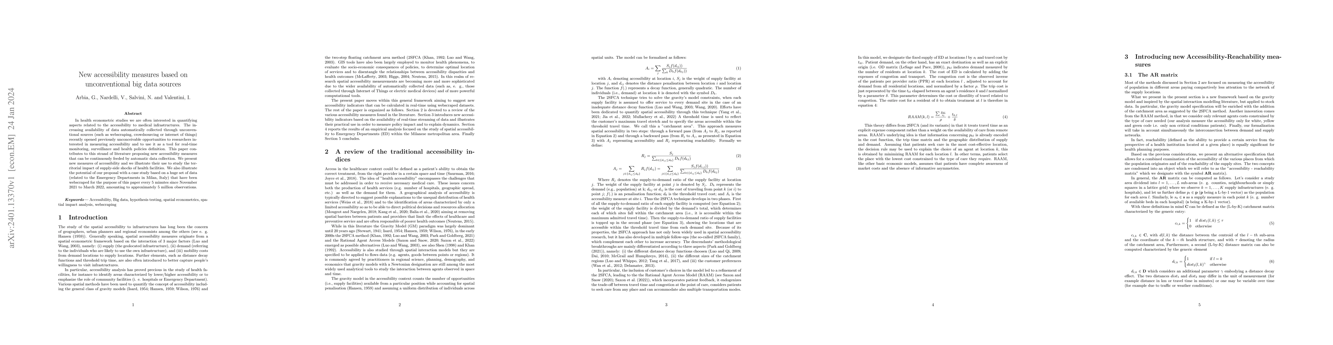 Thumbnail for New accessibility measures based on unconventional big data sources