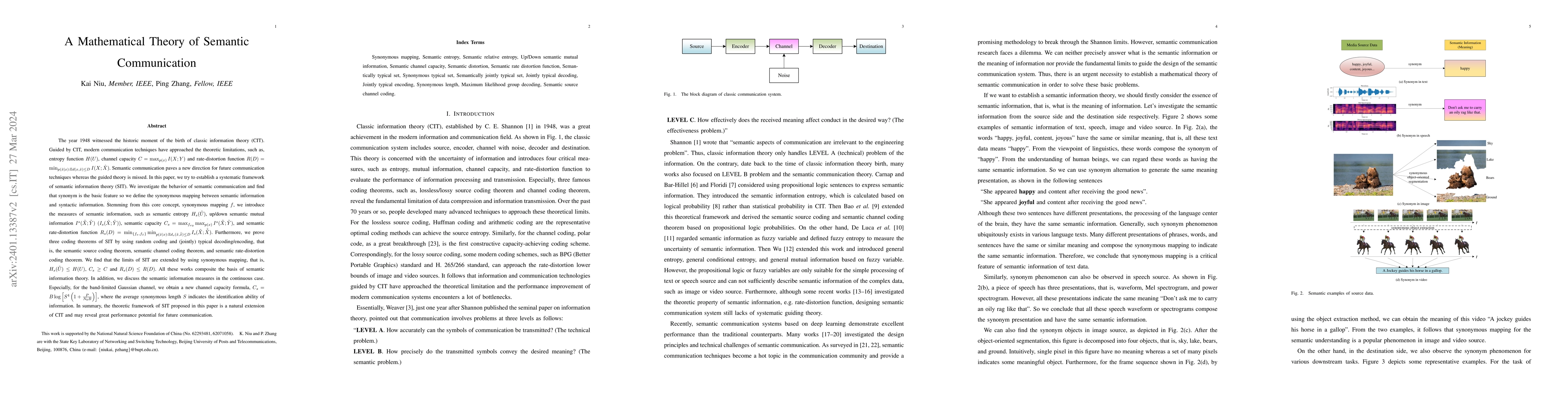 Thumbnail for A Mathematical Theory of Semantic Communication