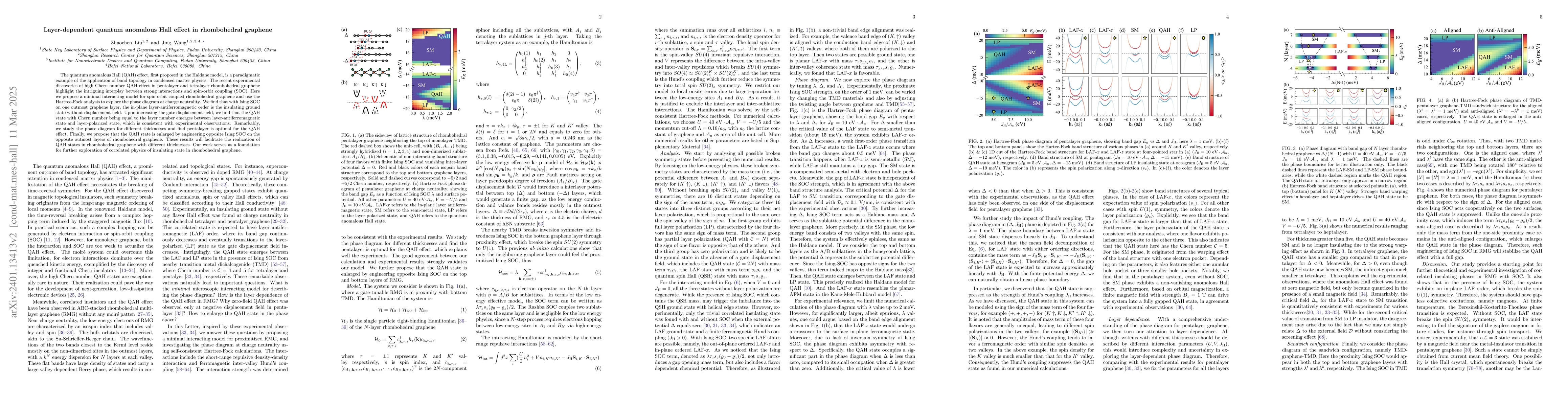 Thumbnail for Layer-Dependent Quantum Anomalous Hall Effect in Rhombohedral Graphene