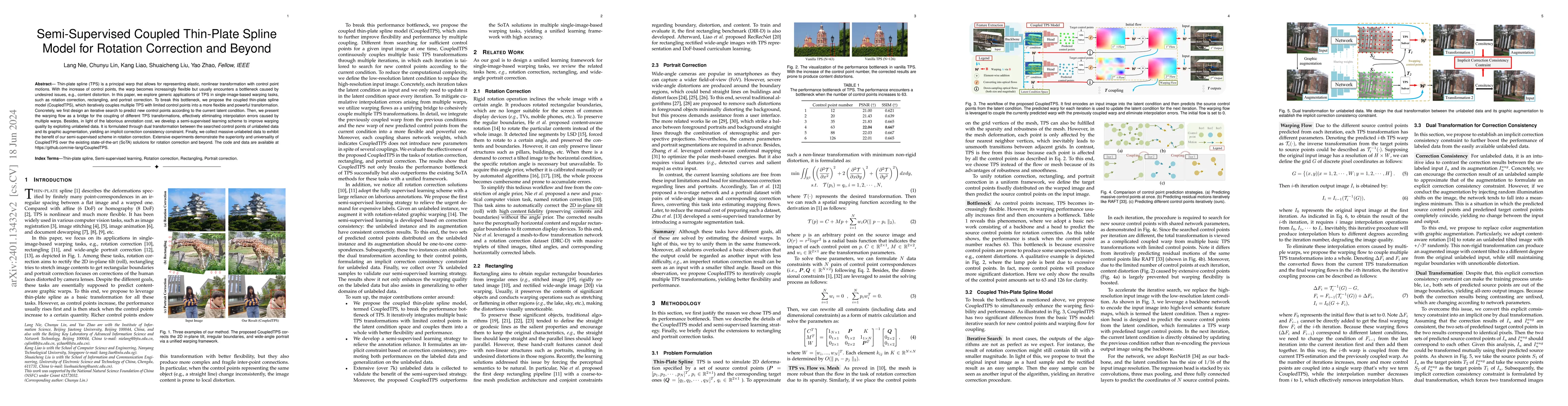 Thumbnail for Semi-Supervised Coupled Thin-Plate Spline Model for Rotation Correction
  and Beyond