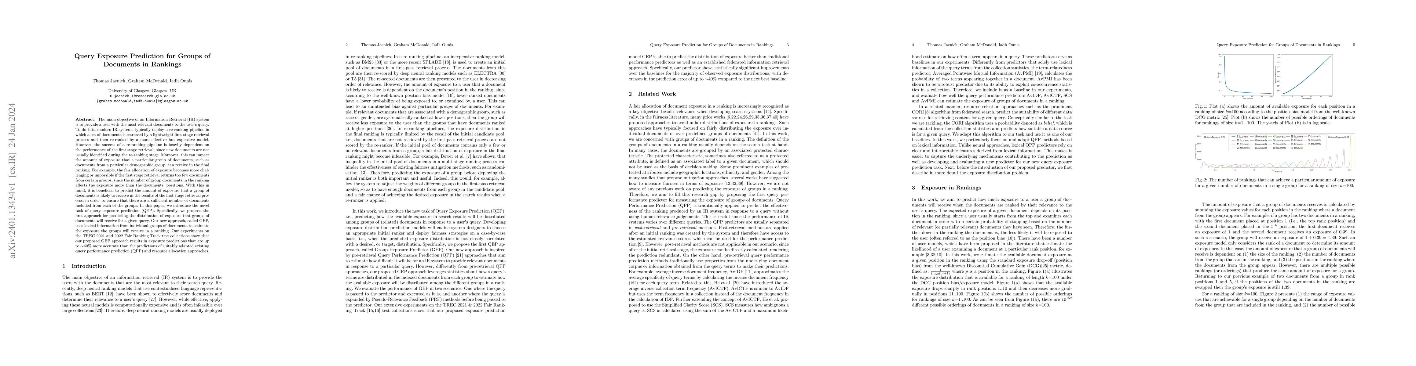 Thumbnail for Query Exposure Prediction for Groups of Documents in Rankings