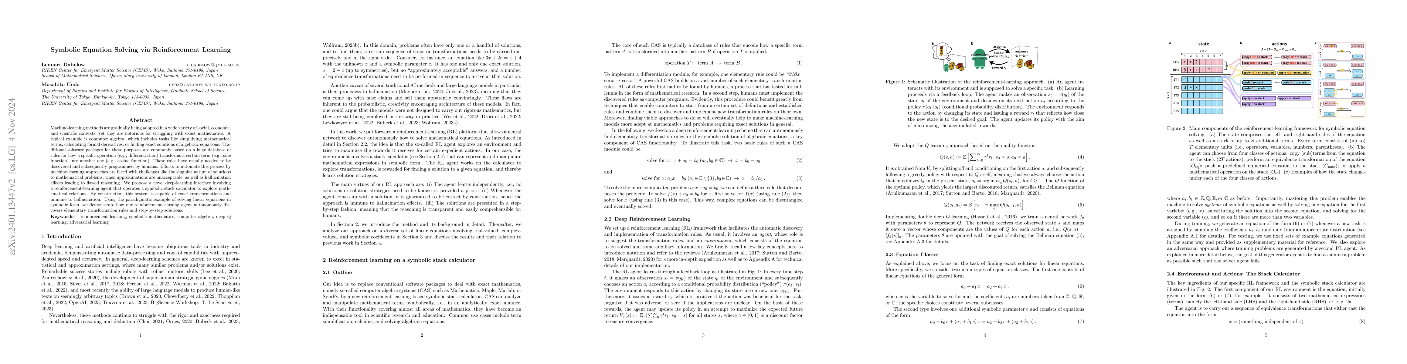 Thumbnail for Symbolic Equation Solving via Reinforcement Learning