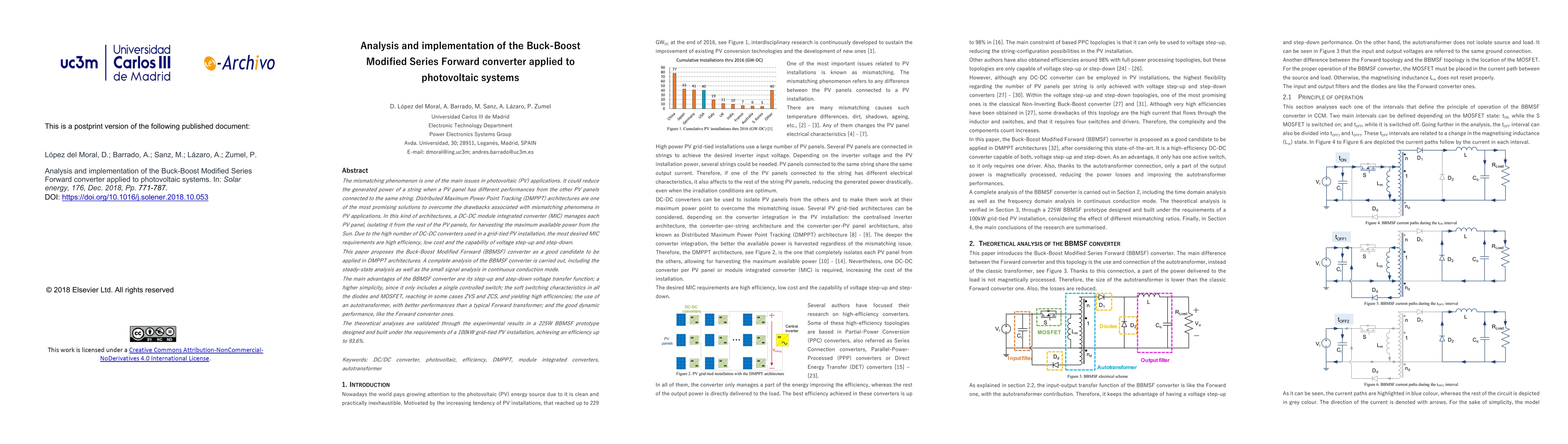 Thumbnail for Analysis and implementation of the Buck-Boost Modified Series Forward
  converter applied to photovoltaic systems