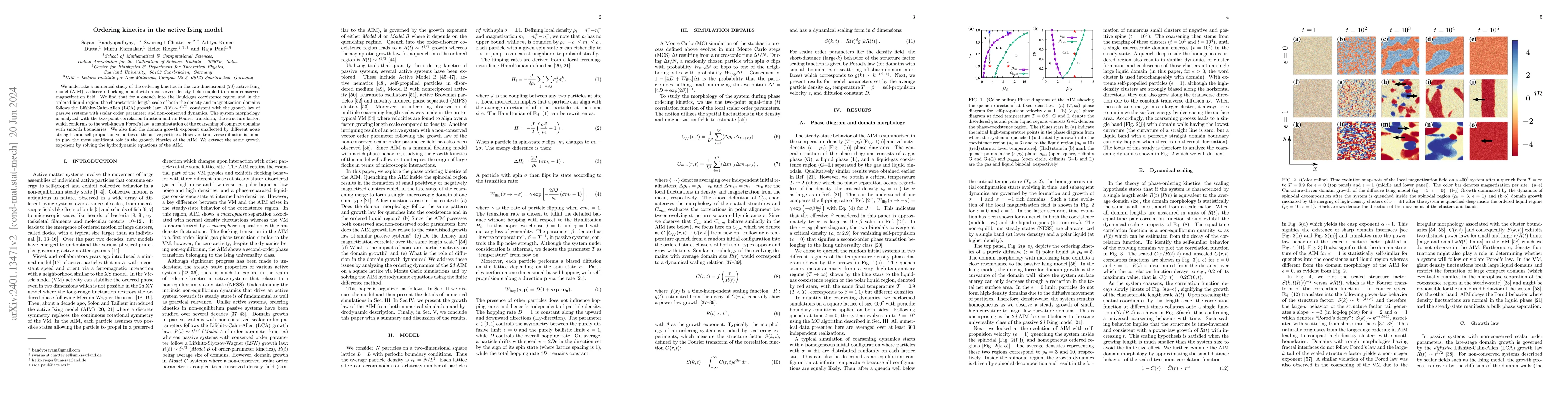 Thumbnail for Ordering kinetics in the active Ising model