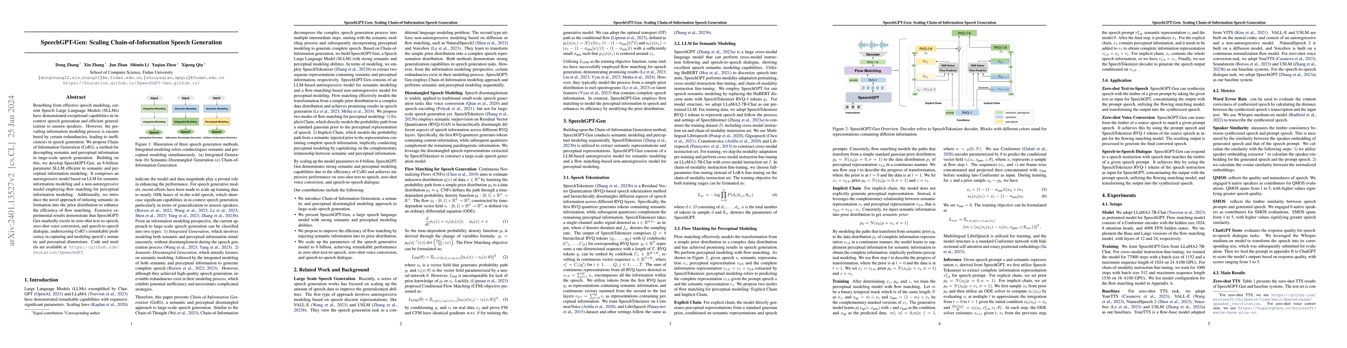 Thumbnail for SpeechGPT-Gen: Scaling Chain-of-Information Speech Generation