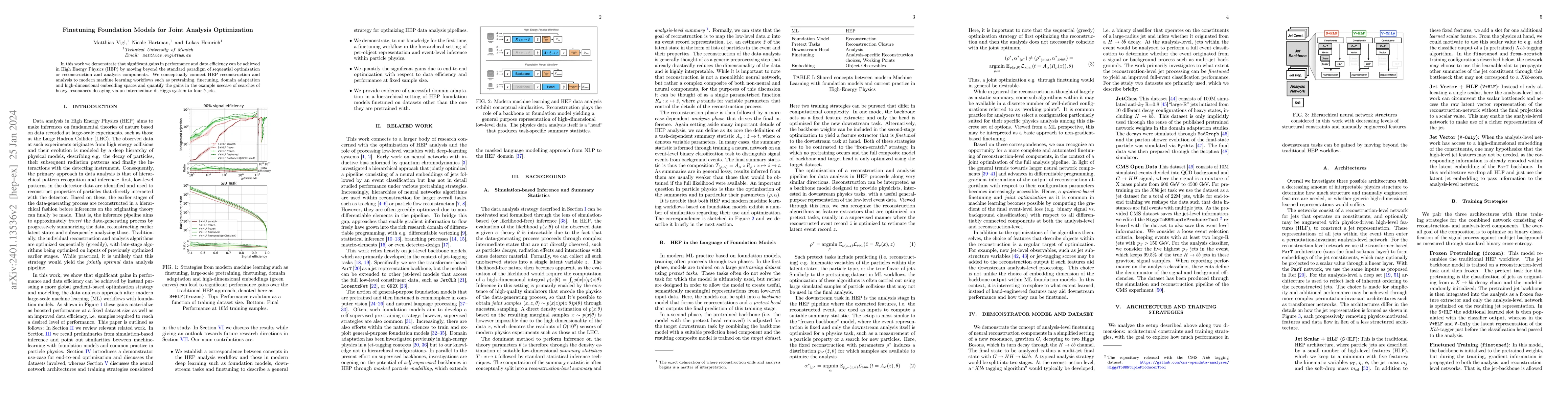 Thumbnail for Finetuning Foundation Models for Joint Analysis Optimization