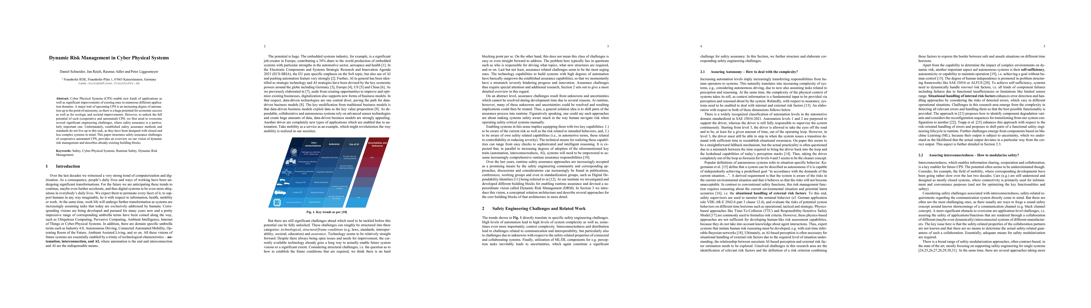 Thumbnail for Dynamic Risk Management in Cyber Physical Systems