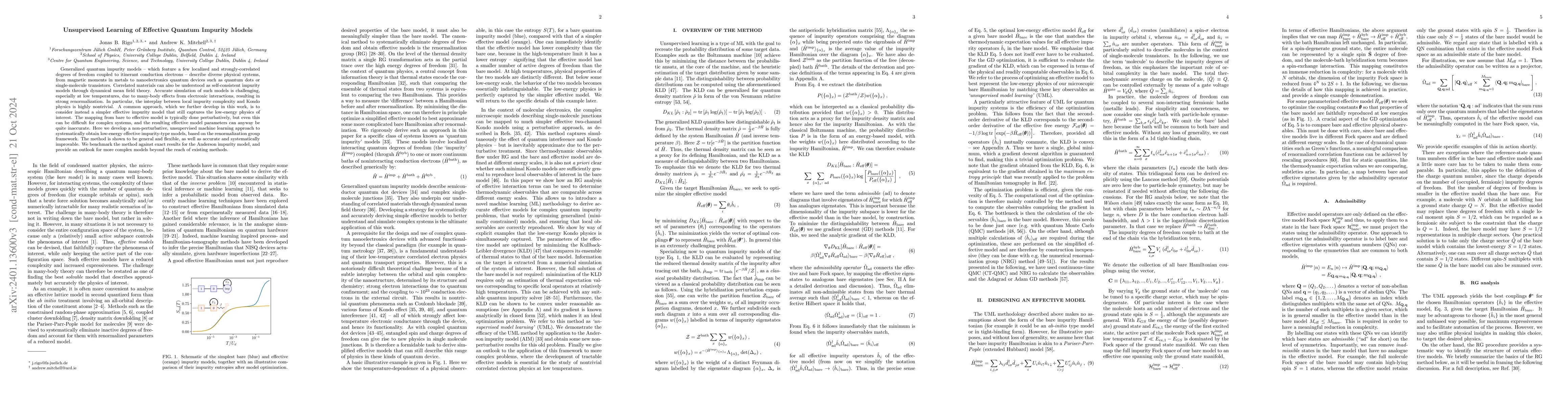 Thumbnail for Unsupervised Learning of Effective Quantum Impurity Models