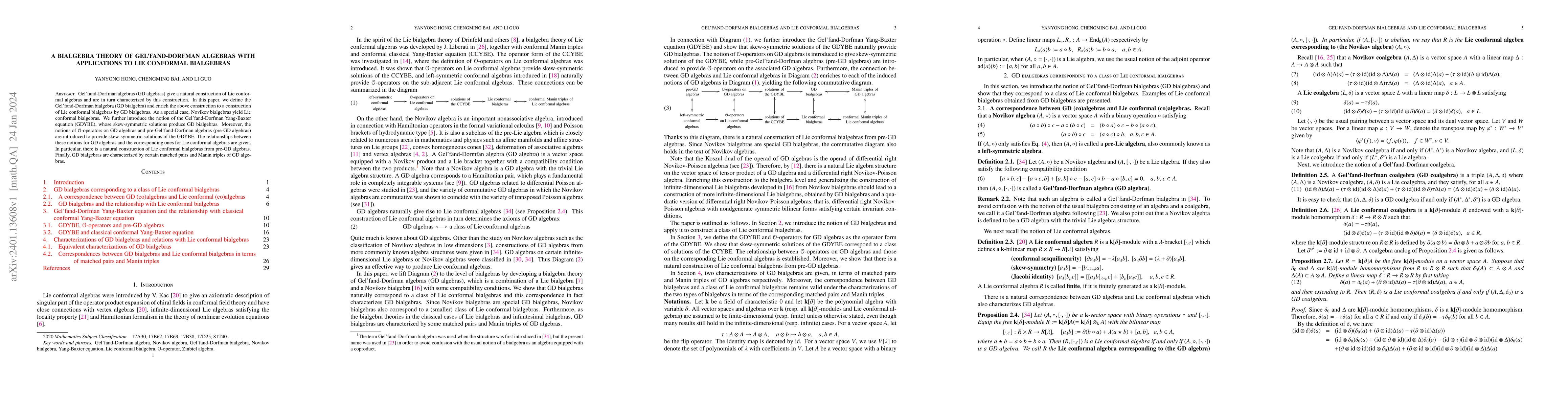 Thumbnail for A bialgebra theory of Gel'fand-Dorfman algebras with applications to Lie
  conformal bialgebras