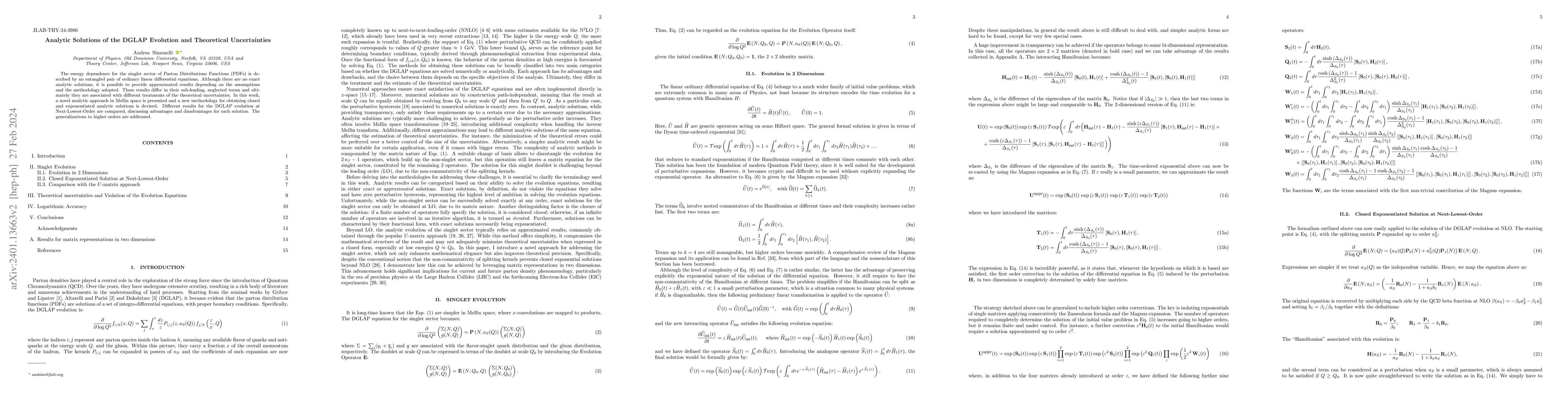 Thumbnail for Analytic Solutions of the DGLAP Evolution and Theoretical Uncertainties