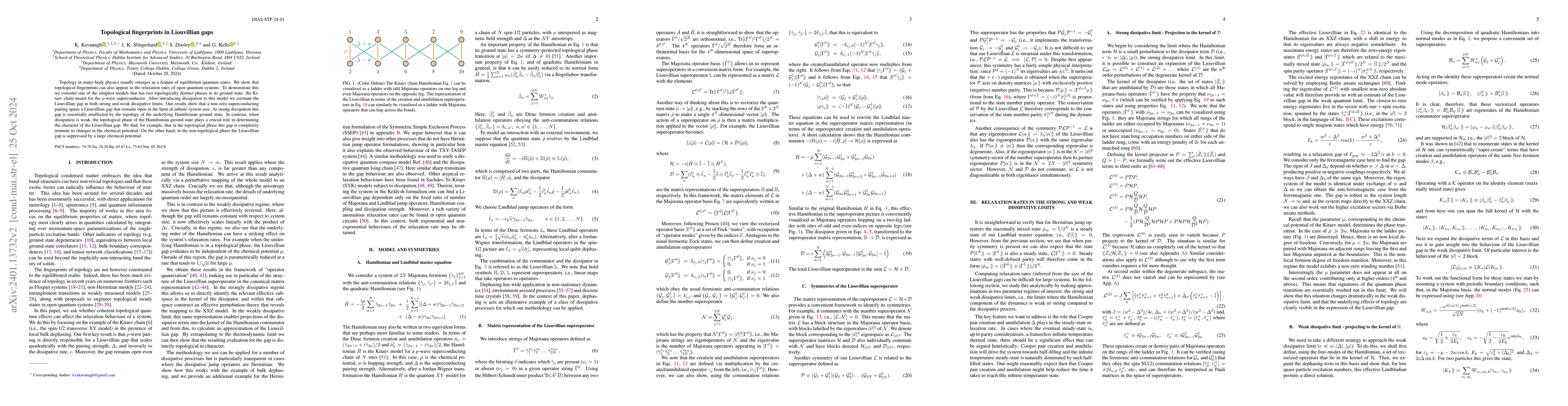 Thumbnail for Topological fingerprints in Liouvillian gaps