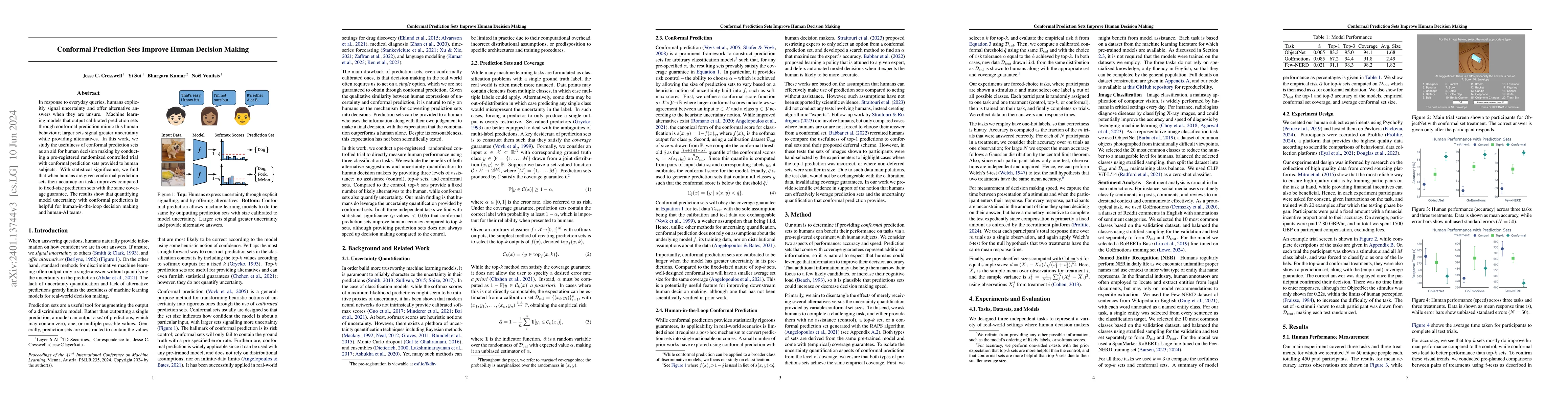 Thumbnail for Conformal Prediction Sets Improve Human Decision Making