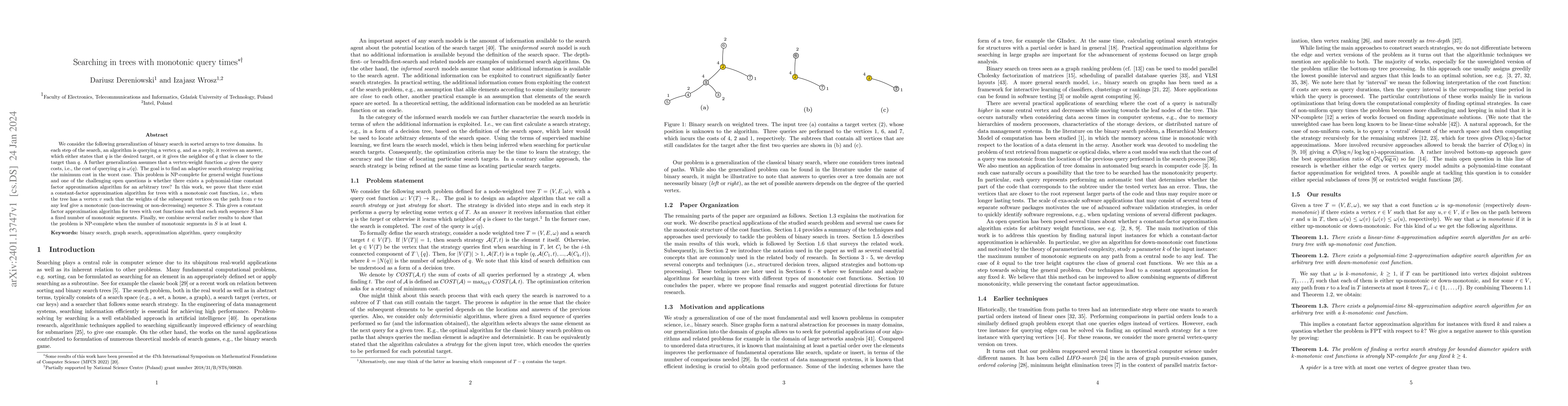 Thumbnail for Searching in trees with monotonic query times