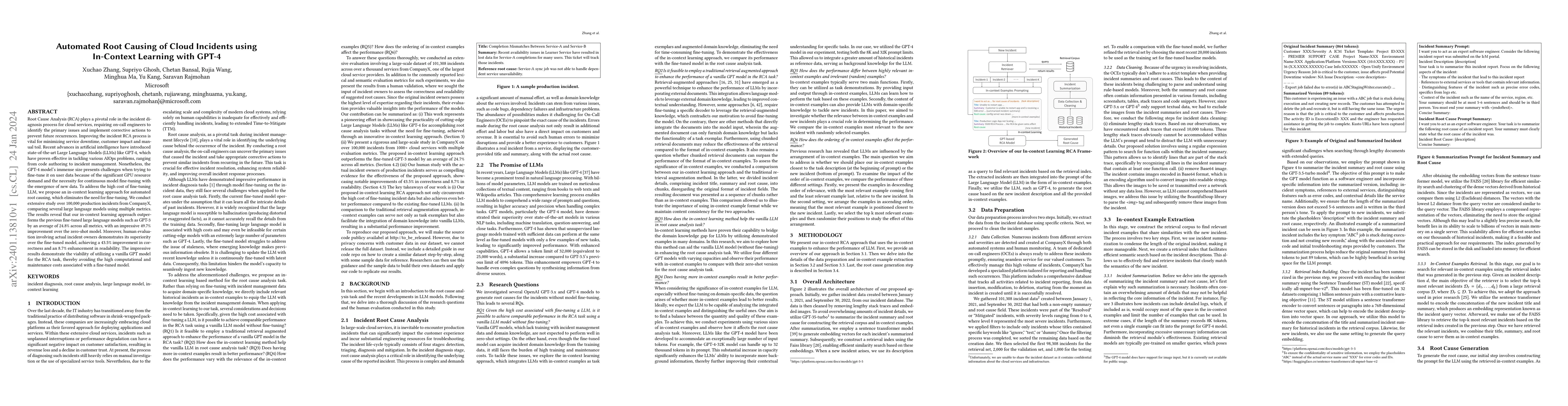 Thumbnail for Automated Root Causing of Cloud Incidents using In-Context Learning with
  GPT-4