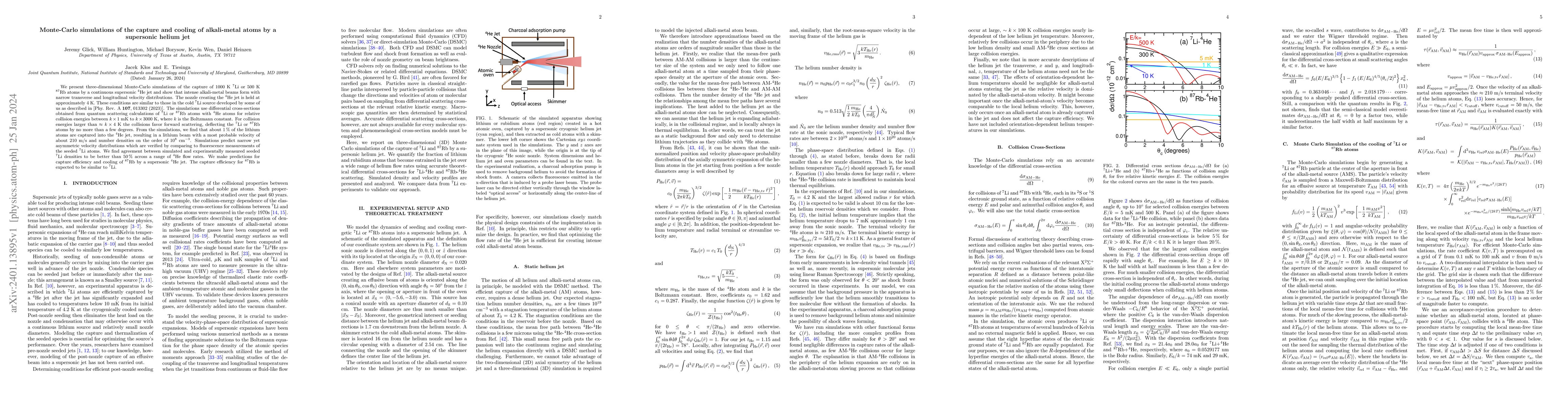 Thumbnail for Monte-Carlo simulations of the capture and cooling of alkali-metal atoms
  by a supersonic helium jet