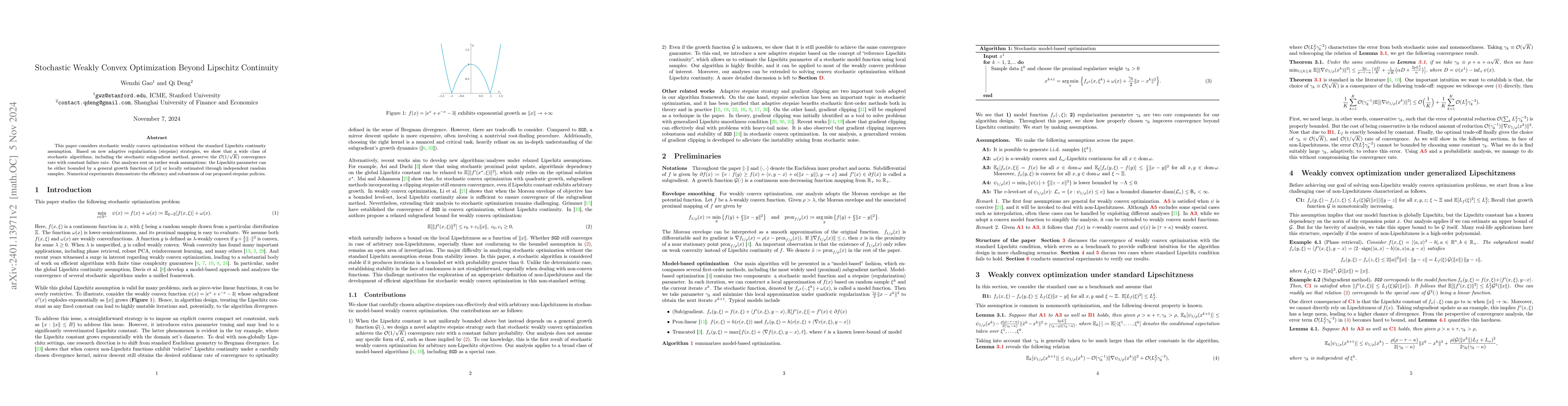 Thumbnail for Stochastic Weakly Convex Optimization Beyond Lipschitz Continuity