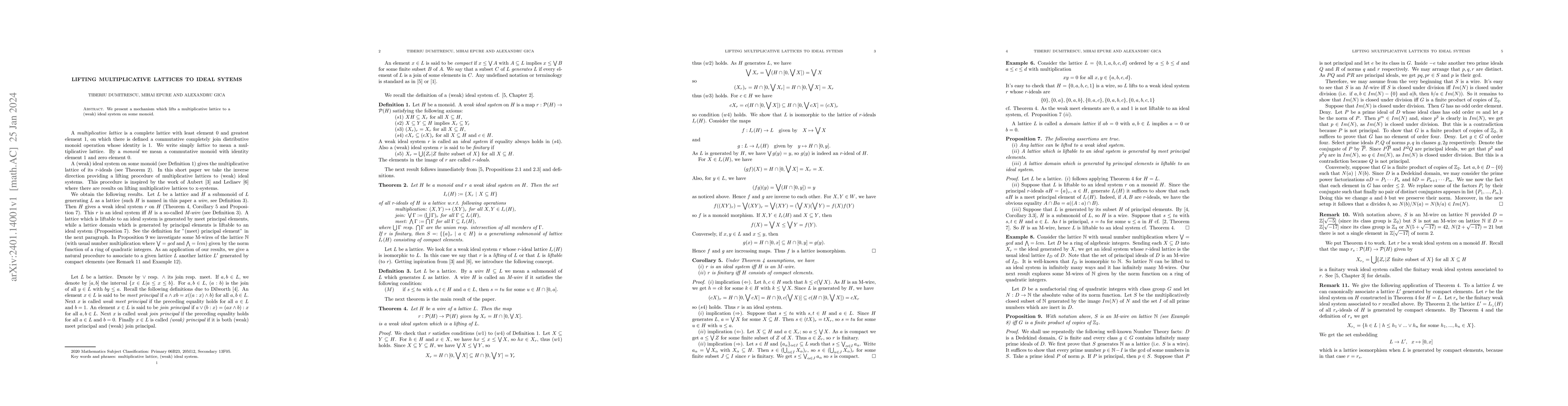Thumbnail for Lifting multiplicative lattices to ideal sytems