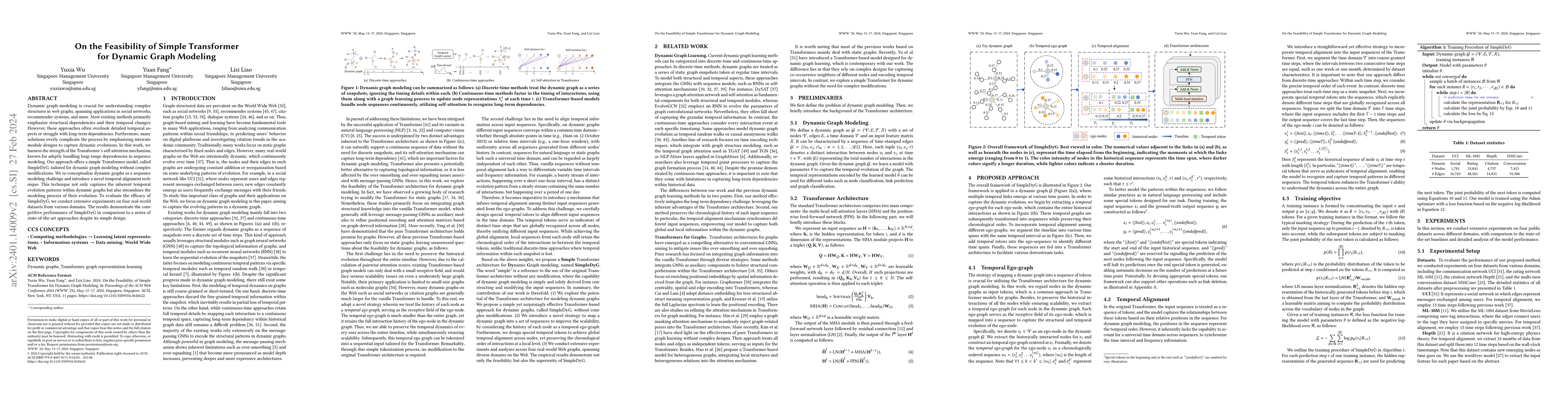 Thumbnail for On the Feasibility of Simple Transformer for Dynamic Graph Modeling