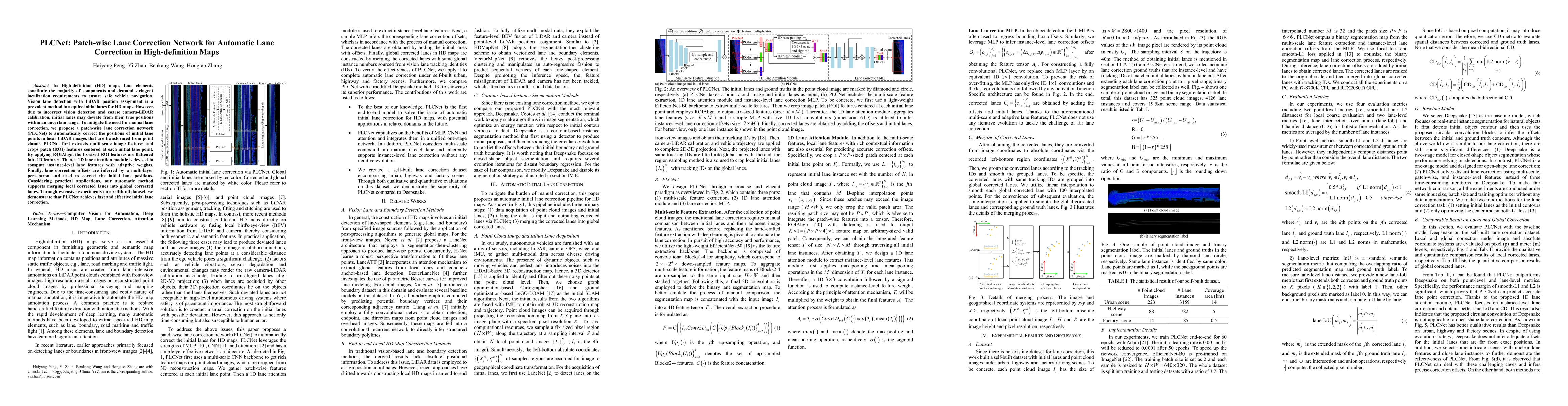 Thumbnail for PLCNet: Patch-wise Lane Correction Network for Automatic Lane Correction
  in High-definition Maps