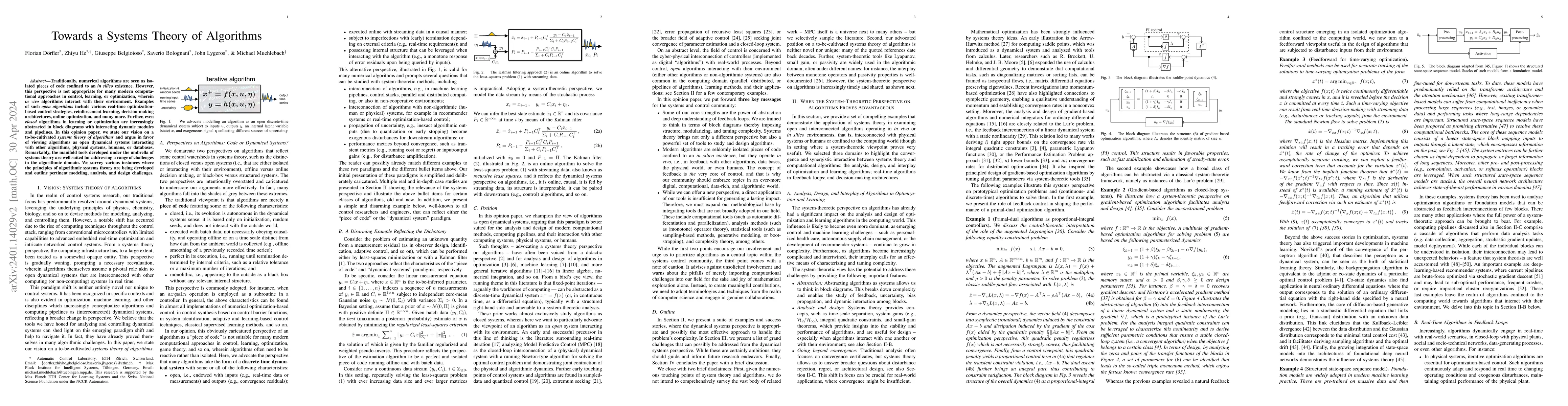 Thumbnail for Towards a Systems Theory of Algorithms
