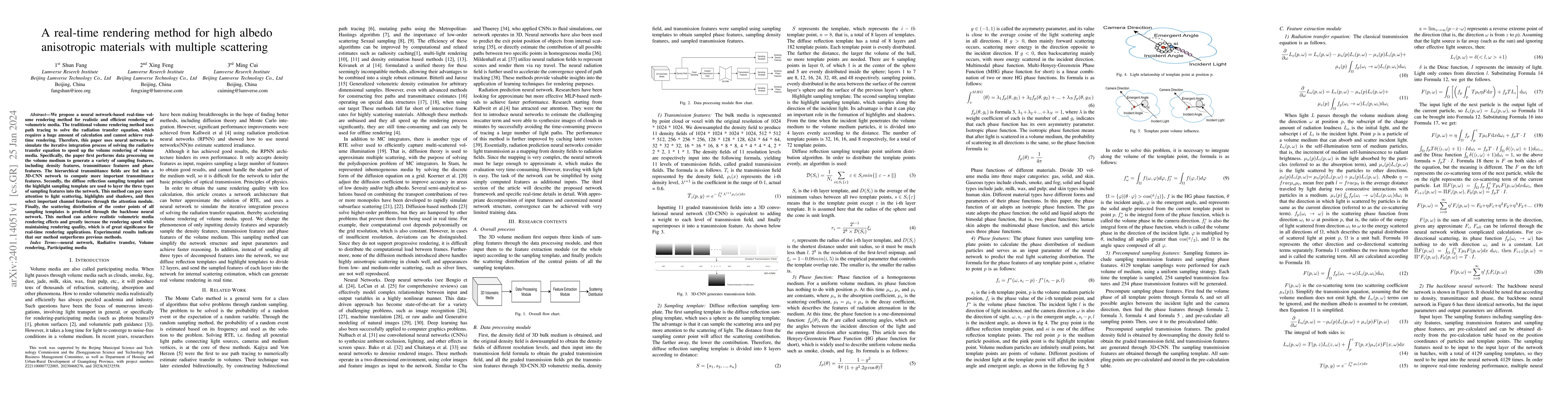Thumbnail for A real-time rendering method for high albedo anisotropic materials with
  multiple scattering