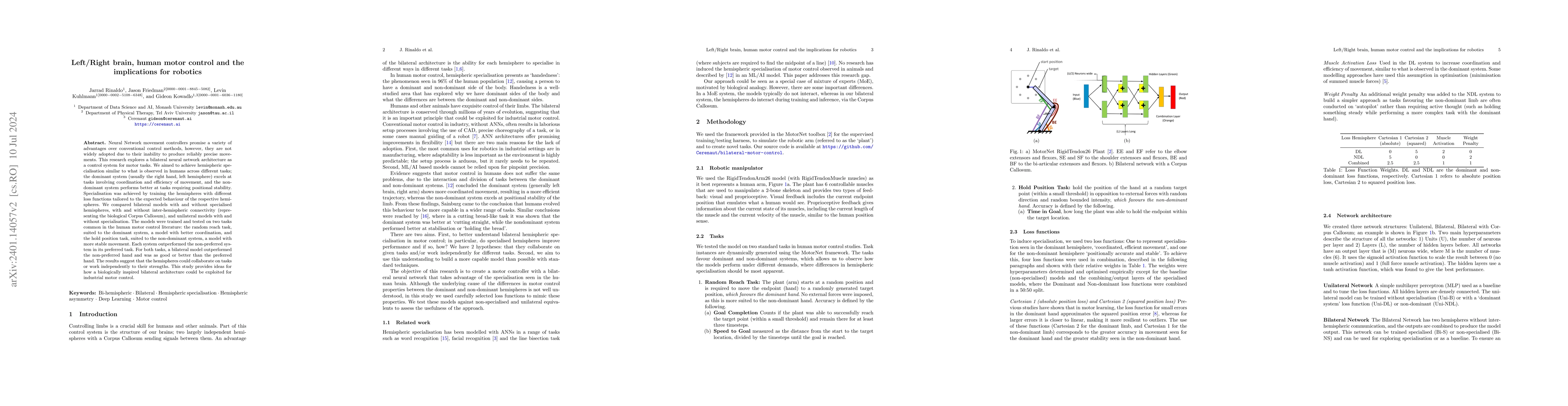 Thumbnail for Left/Right Brain, human motor control and the implications for robotics