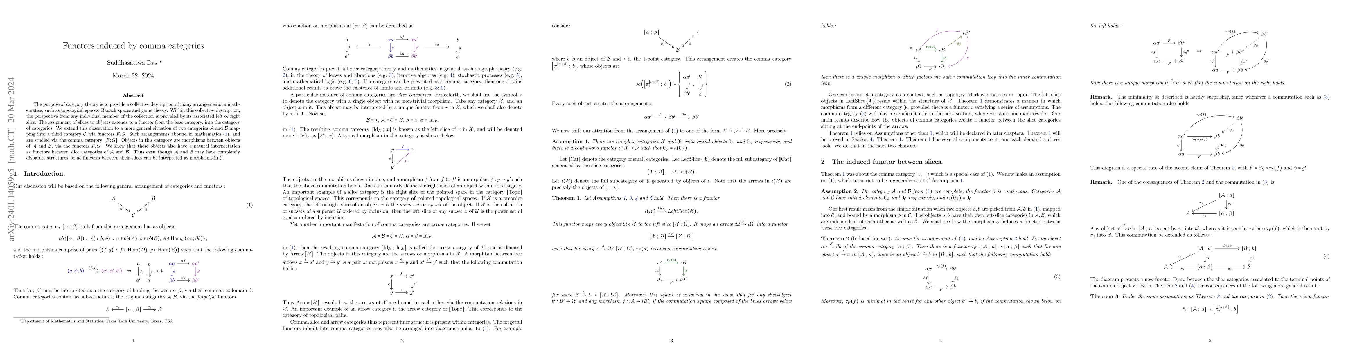 Thumbnail for Functors induced by comma categories