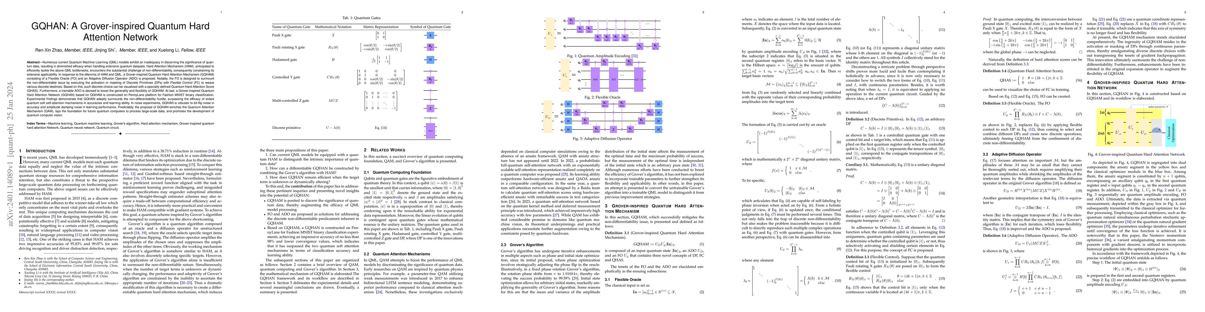 Thumbnail for GQHAN: A Grover-inspired Quantum Hard Attention Network