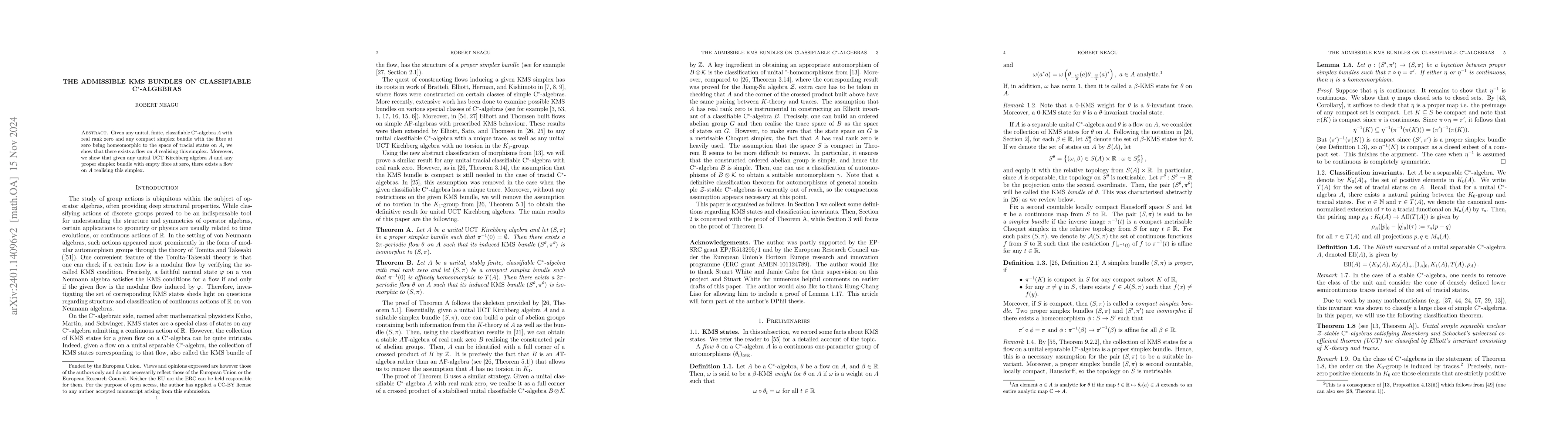 Thumbnail for The admissible KMS bundles on classifiable C$^*$-algebras