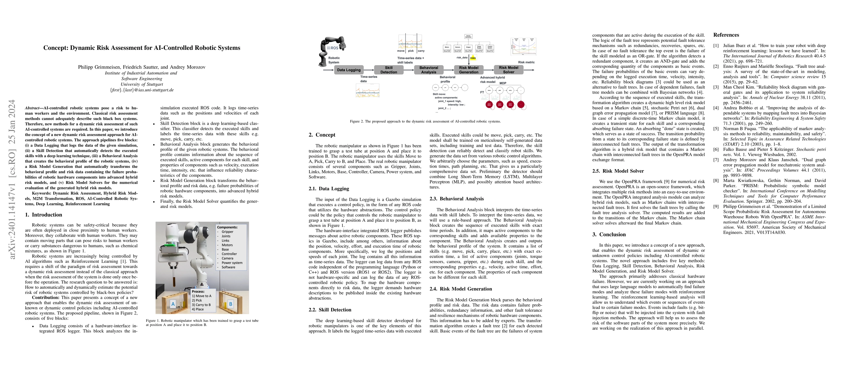 Thumbnail for Concept: Dynamic Risk Assessment for AI-Controlled Robotic Systems