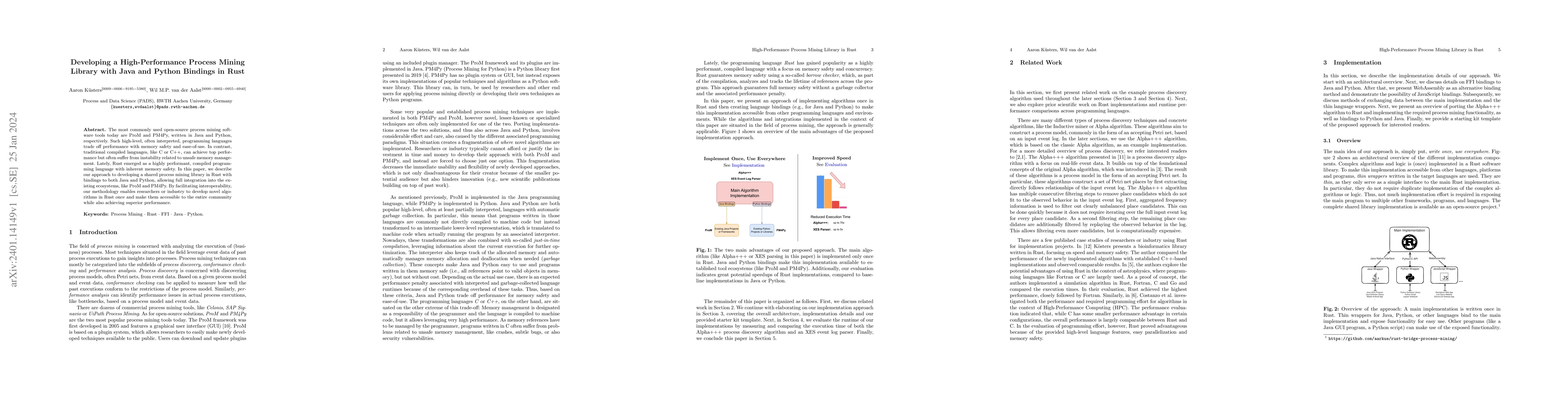 Thumbnail for Developing a High-Performance Process Mining Library with Java and
  Python Bindings in Rust