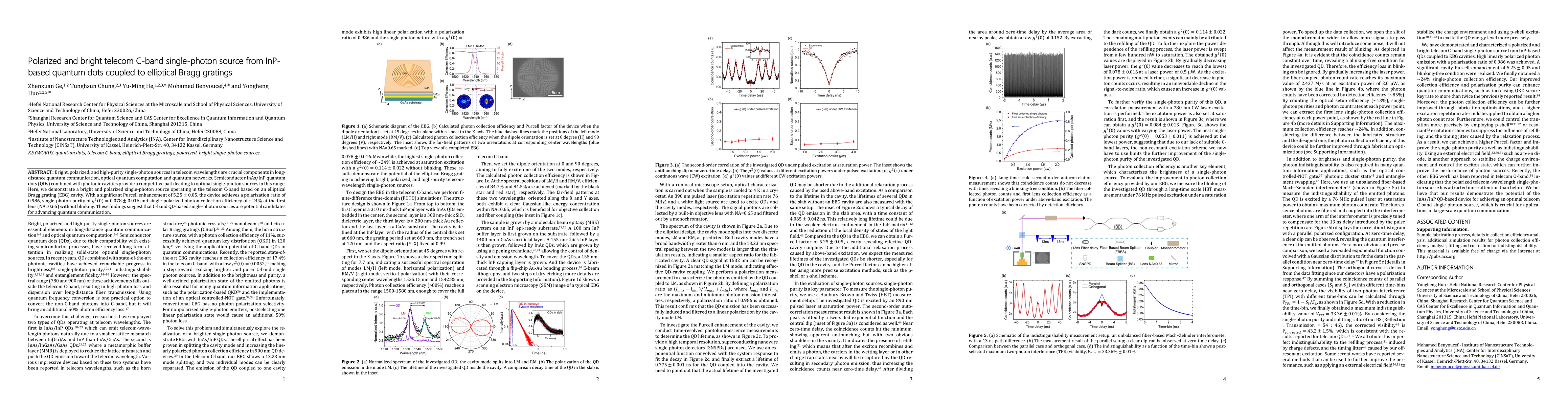 Thumbnail for Polarized and bright telecom C-band single-photon source from InP-based
  quantum dots coupled to elliptical Bragg gratings