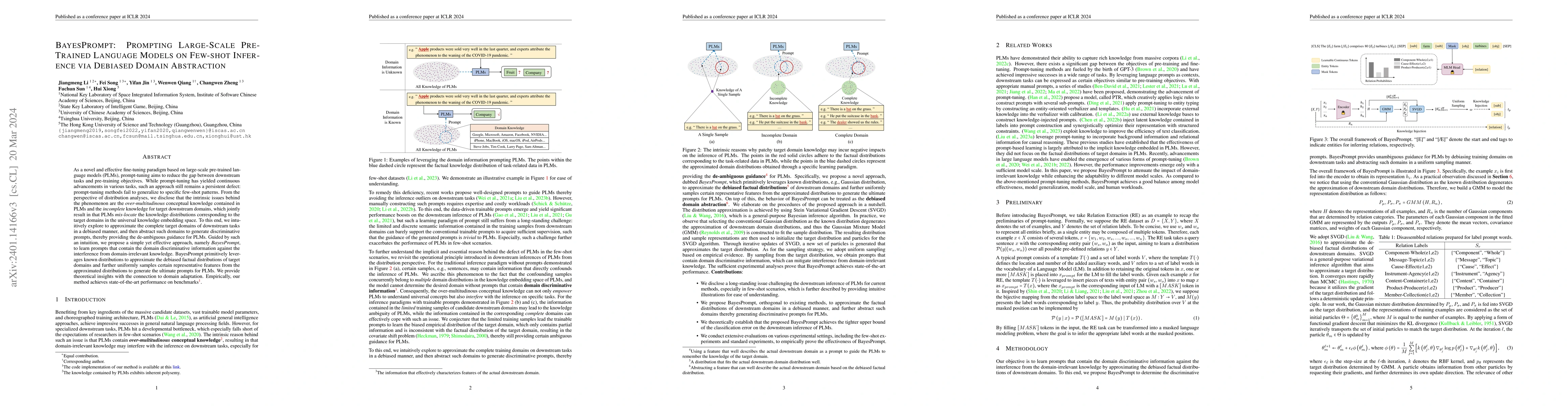 Thumbnail for BayesPrompt: Prompting Large-Scale Pre-Trained Language Models on
  Few-shot Inference via Debiased Domain Abstraction