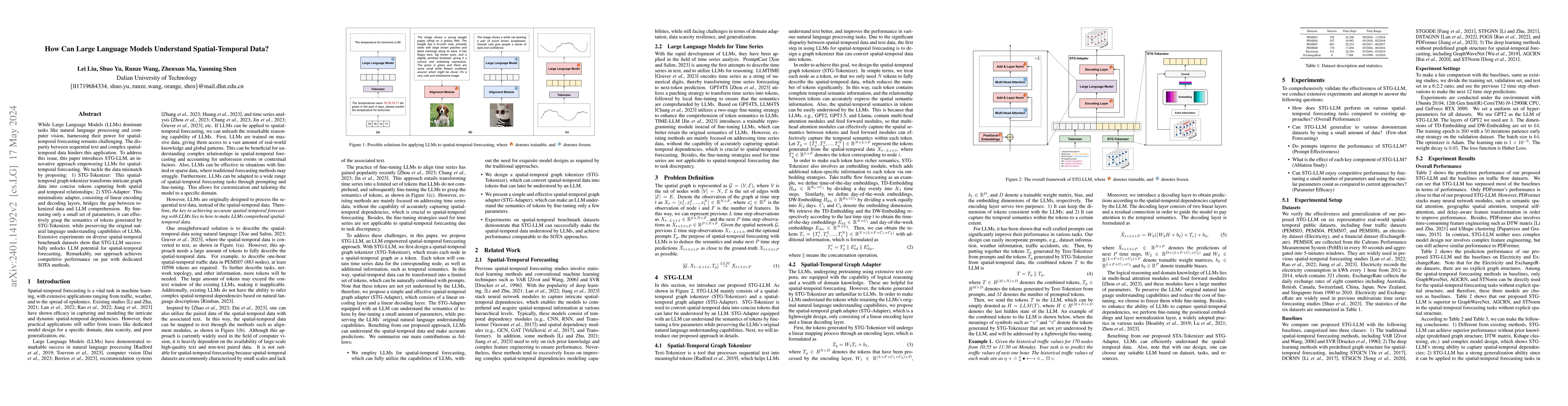 Thumbnail for How Can Large Language Models Understand Spatial-Temporal Data?
