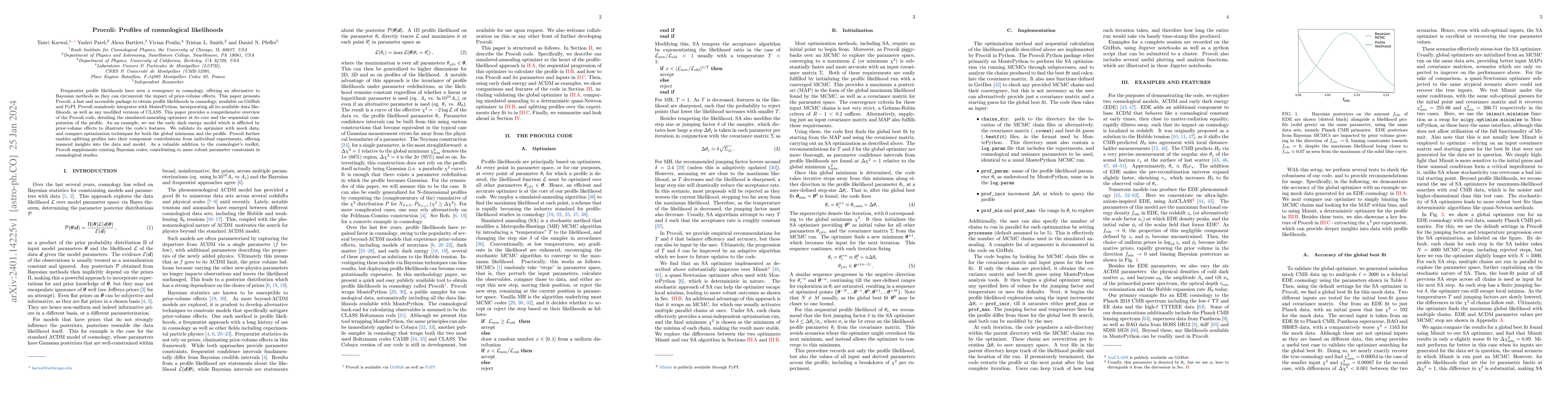 Thumbnail for Procoli: Profiles of cosmological likelihoods