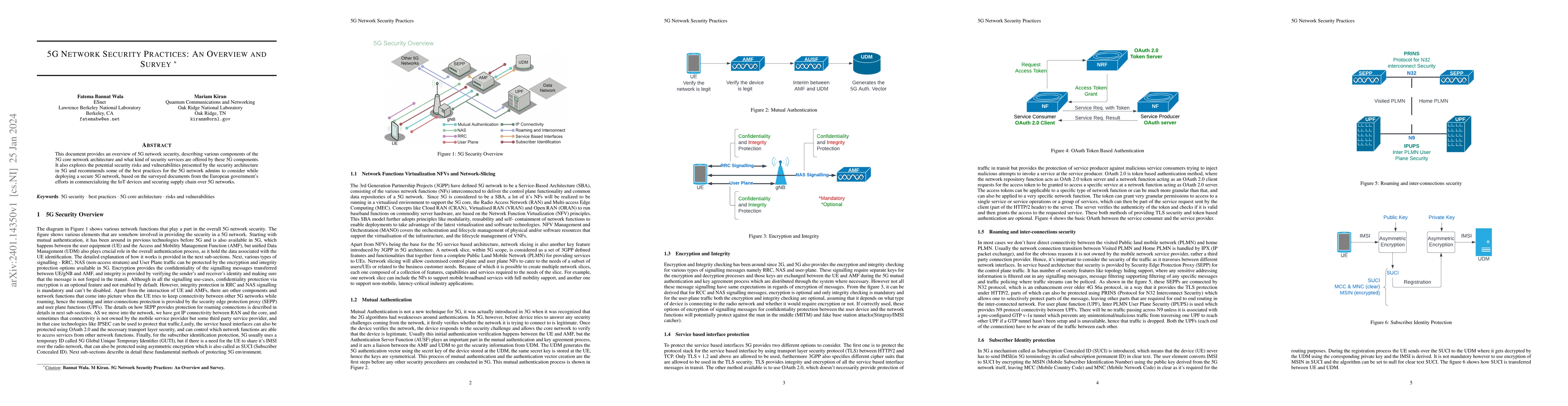 Thumbnail for 5G Network Security Practices: An Overview and Survey