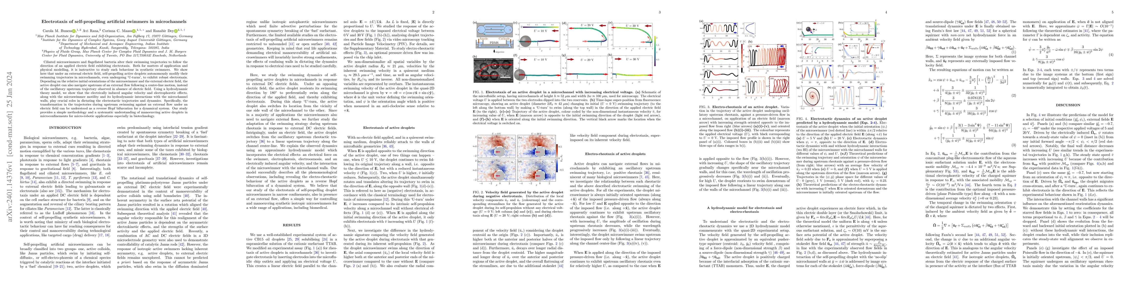 Thumbnail for Electrotaxis of self-propelling artificial swimmers in microchannels