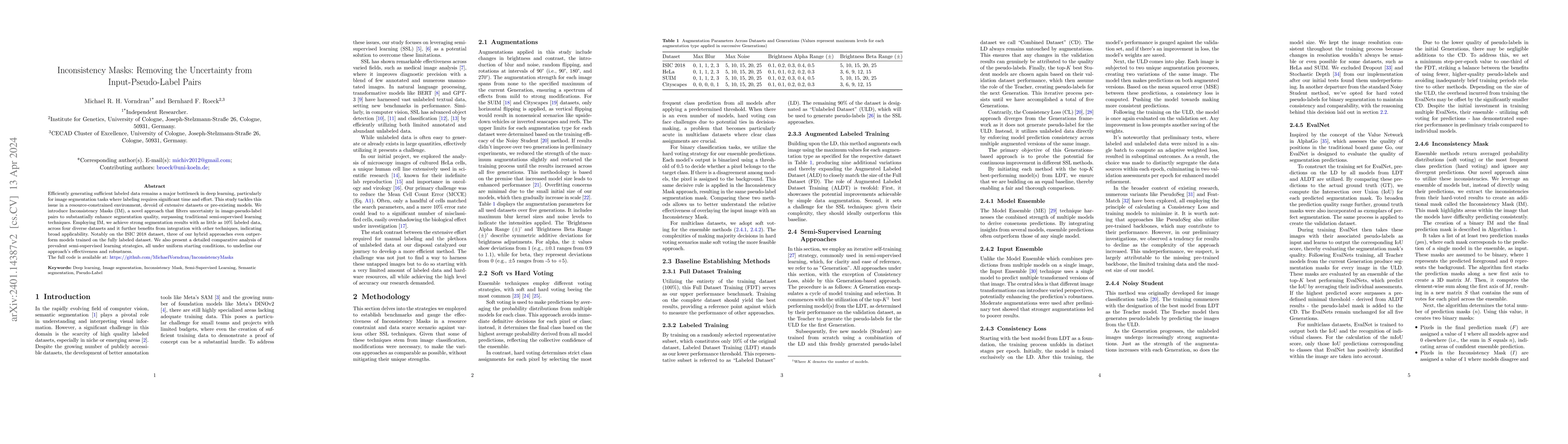 Thumbnail for Inconsistency Masks: Removing the Uncertainty from Input-Pseudo-Label
  Pairs