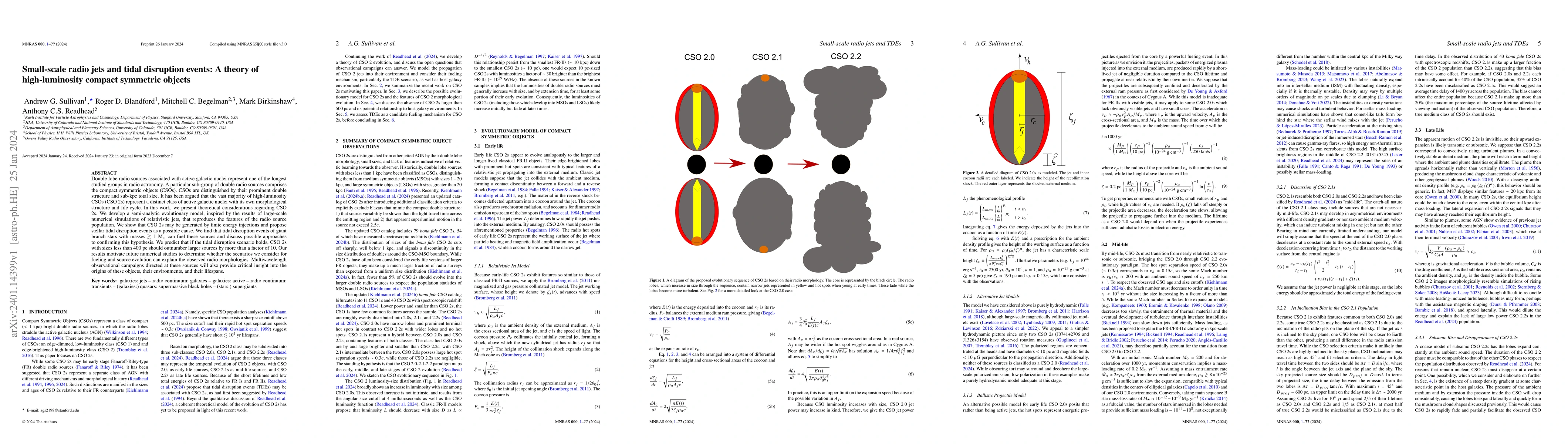 Thumbnail for Small-scale radio jets and tidal disruption events: A theory of
  high-luminosity compact symmetric objects