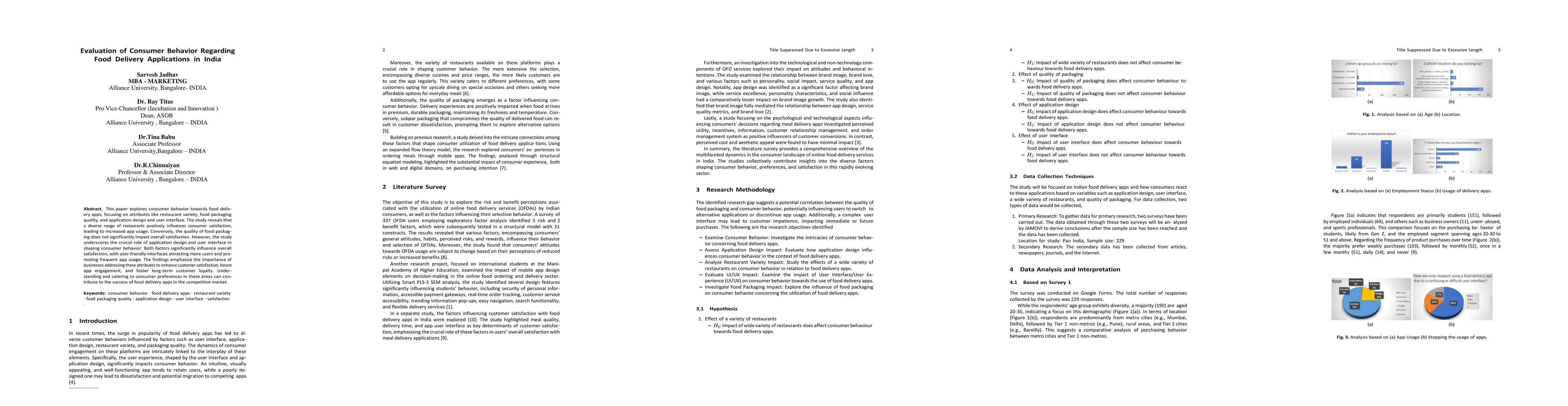 Thumbnail for Evaluation of Consumer Behavior Regarding Food Delivery Applications in
  India