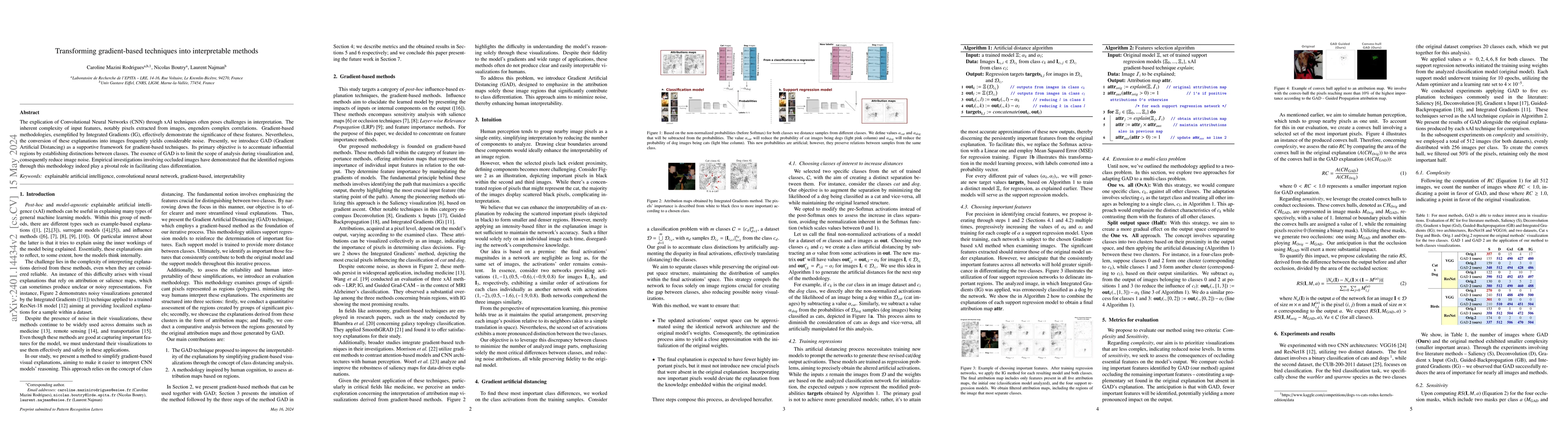 Thumbnail for Transforming gradient-based techniques into interpretable methods