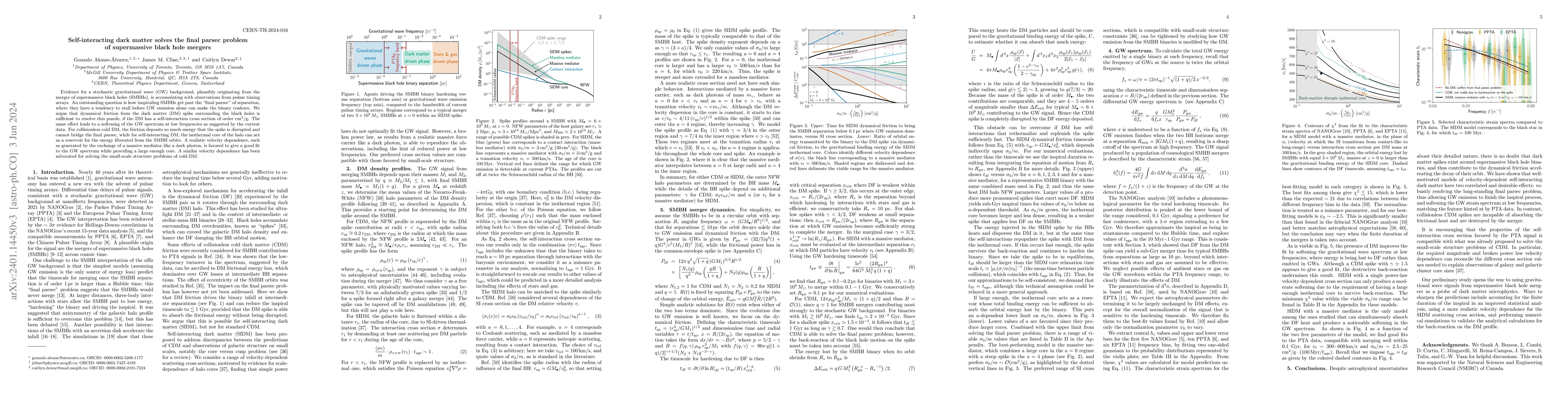 Thumbnail for Self-interacting dark matter solves the final parsec problem of
  supermassive black hole mergers