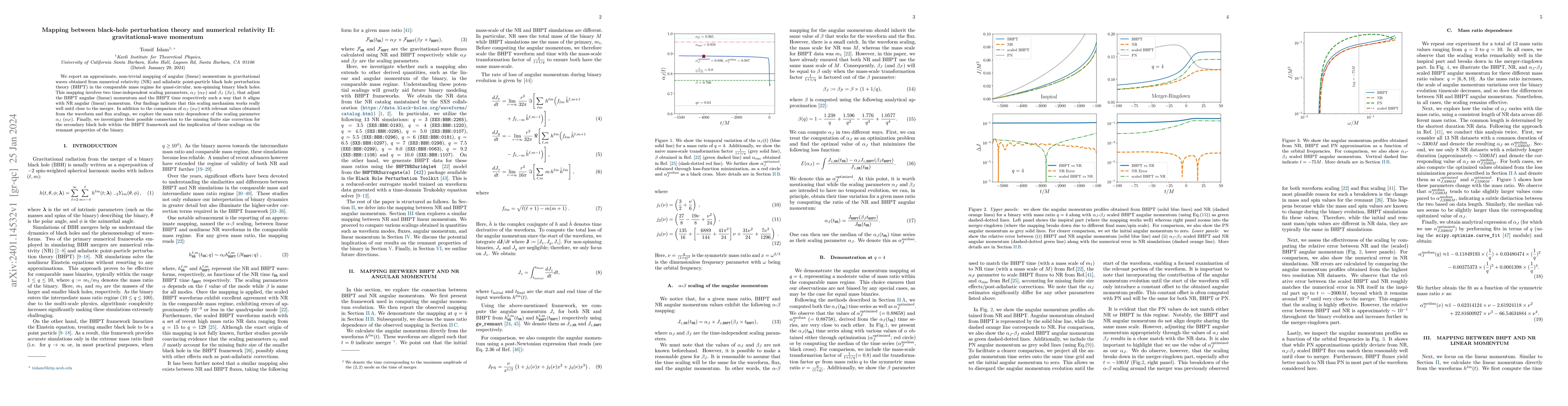 Thumbnail for Mapping between black-hole perturbation theory and numerical relativity
  II: gravitational-wave momentum