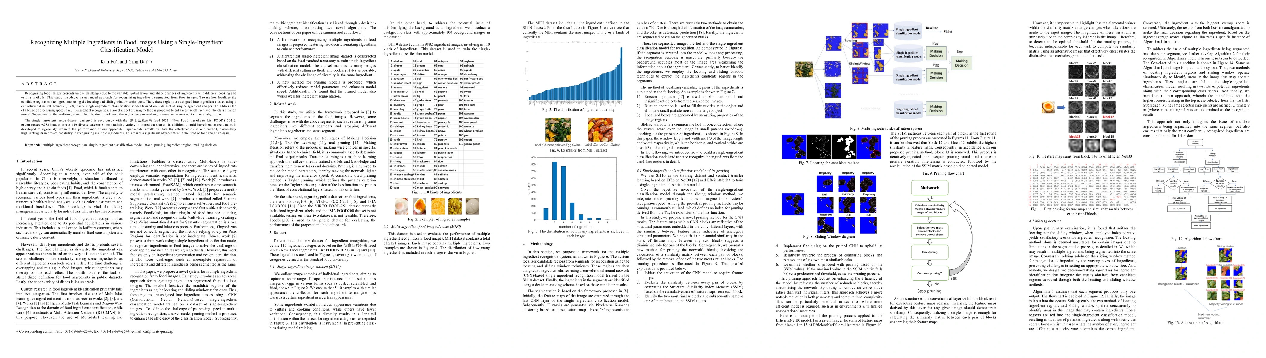 Thumbnail for Recognizing Multiple Ingredients in Food Images Using a
  Single-Ingredient Classification Model